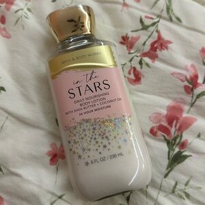 Bath & Body Works In The Stars Pink and Gold Lotion